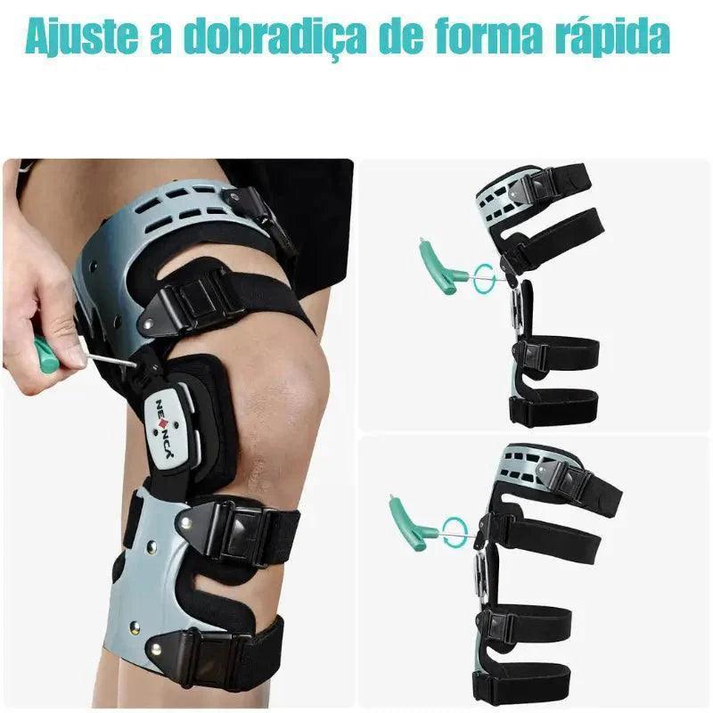 Joelheira Brace Ortopédica Com Ajuste Lateral Pós-operatório - Oceans Prime