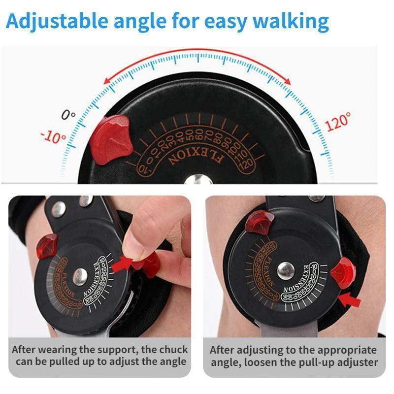 New Model Orthopedic Support Stabilizer After Surgery Adjustable Hinged Knee Brace Knee Joint Fixation Stretcher - Oceans Prime