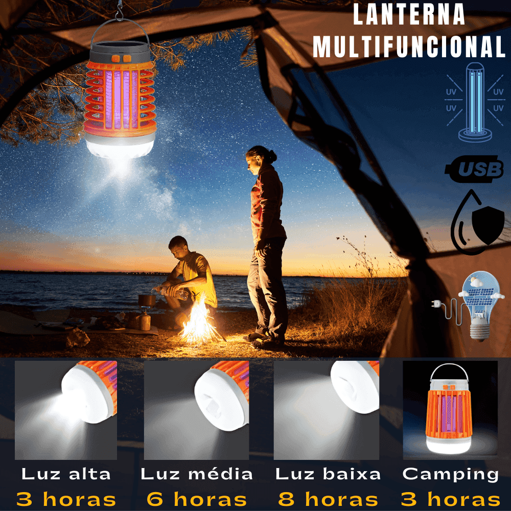 Mata Insetos Elétrico ,Moscas e Mariposas Com Luz Ultra Violeta Strong Light - Oceans Prime