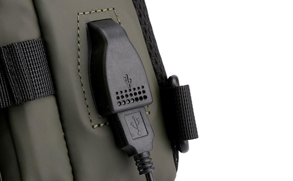 Energy Bag - Mochila Smart 3 em 1 com USB Reforçada Resistente a Agua Estilosa Casual - Oceans Prime