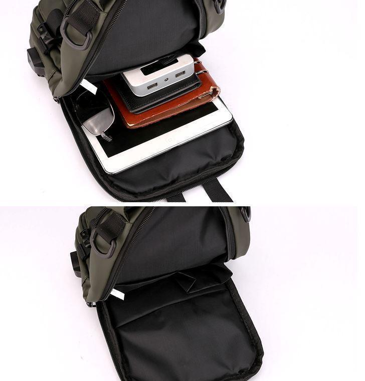 Energy Bag - Mochila Smart 3 em 1 com USB Reforçada Resistente a Agua Estilosa Casual - Oceans Prime