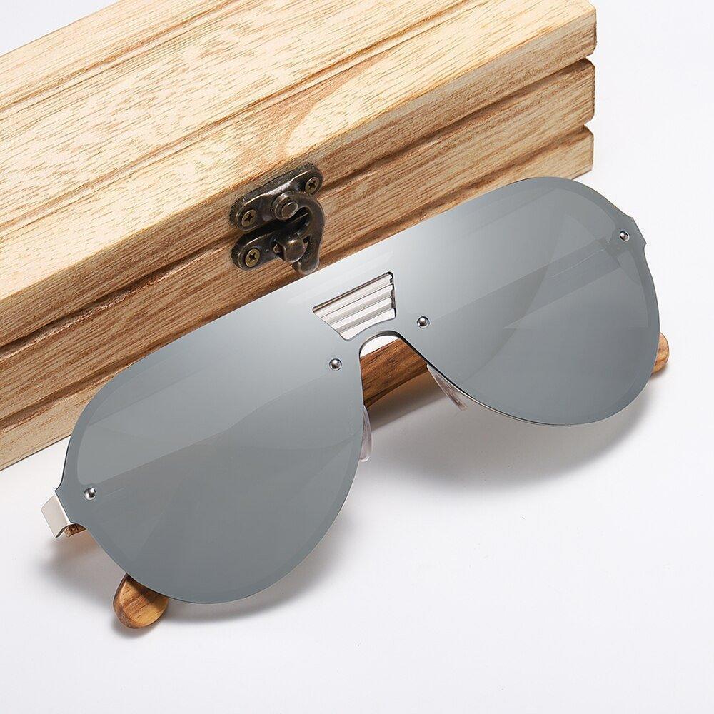 Future - Óculos com Lentes Polarizadas, Braços de Madeira e 400uv - Oceans Prime