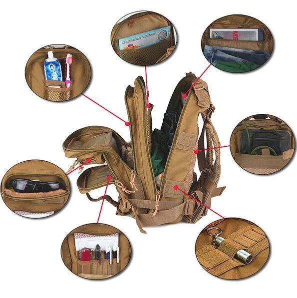 Mission Bag - Mochila Tática Outdoor SWAT Militar Camping - Oceans Prime