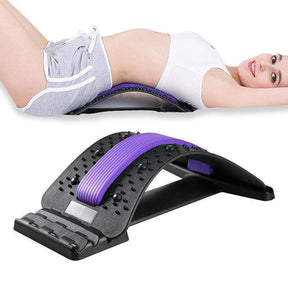 Corretor de Postura Lombar, Equipamento de Alongamento de Costas para Yoga, Pilates e Esportes: 4 Ajustes Reguláveis, Suporte Multi-Nível, Alivia a Fadiga das Costas - Oceans Prime