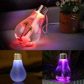 Umidificador Purificador de Ar Lâmpada Luz LED Decoração U
