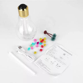 Umidificador Purificador de Ar Lâmpada Luz LED Decoração U
