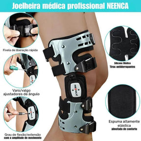 Joelheira Brace Ortopédica Com Ajuste Lateral Pós-operatório - Oceans Prime