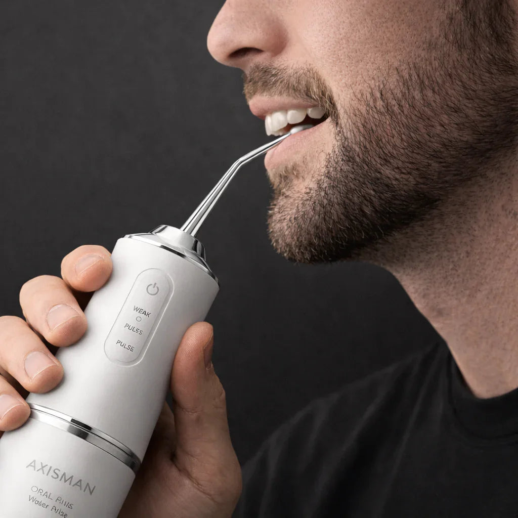 (DENTAL AXIS 02) Water Pulse Irrigador dental de higiene ativa e suporte bucal