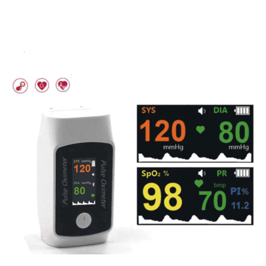 Oxímetro Com Medidor De Pressão Arterial Medical - Oceans Prime