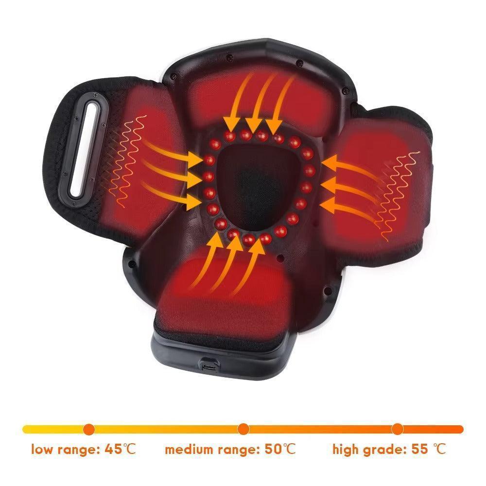 Massageador Digital Térmico Para Joelho, Ombro e cotovelo Multifuncional Com Infravermelho - Oceans Prime