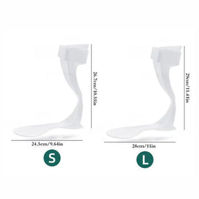 Foot Drop Corrector Stabilizer Ankle Half Palm Foot Orthosis Straightener AFO Support Brace Splint For Injury Orthopedic Therapy - Oceans Prime