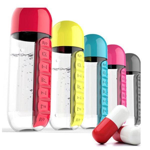 Box Organizer® - Garrafa Porta Comprimidos 600ML - Oceans Prime