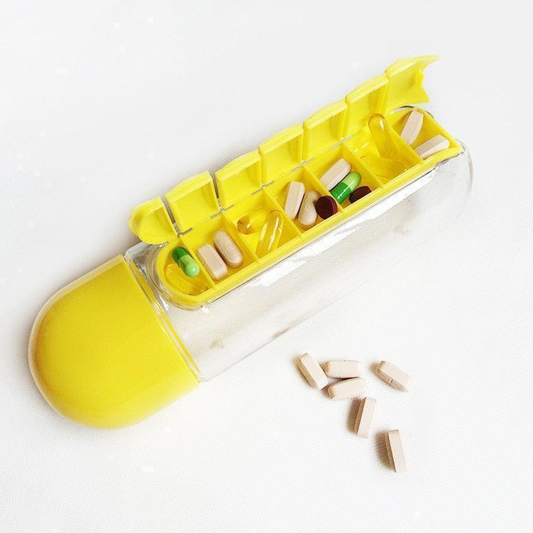 Box Organizer® - Garrafa Porta Comprimidos 600ML - Oceans Prime