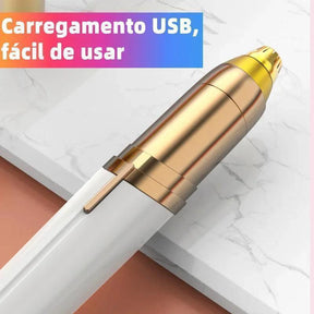 Aparador De Sobrancelha Indolor Recarregável Com Lâmina Durável, Depilador Facial - Oceans Prime