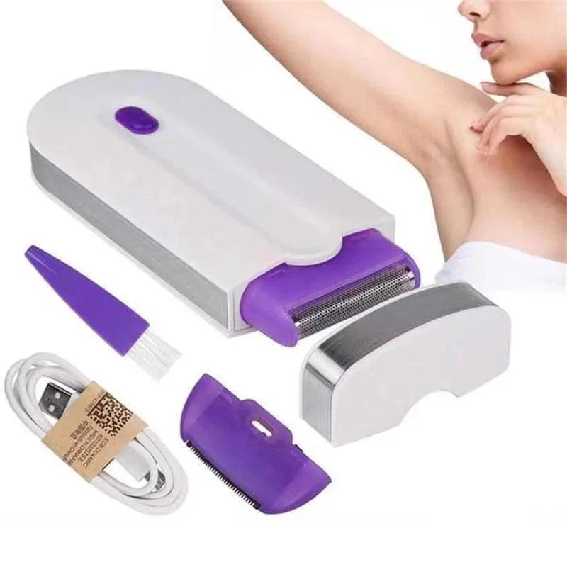 Removedor De Pelos Recarregável Para Pele Sensível Purple Fluff - Oceans Prime