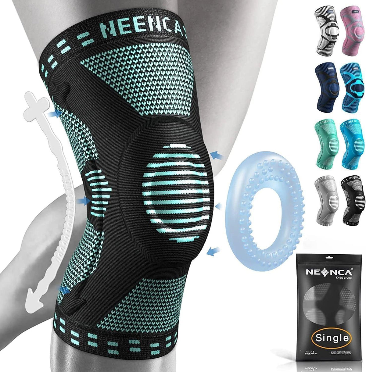 Joelheira Ortopédica Com Suporte Lateral Esportiva - Oceans Prime