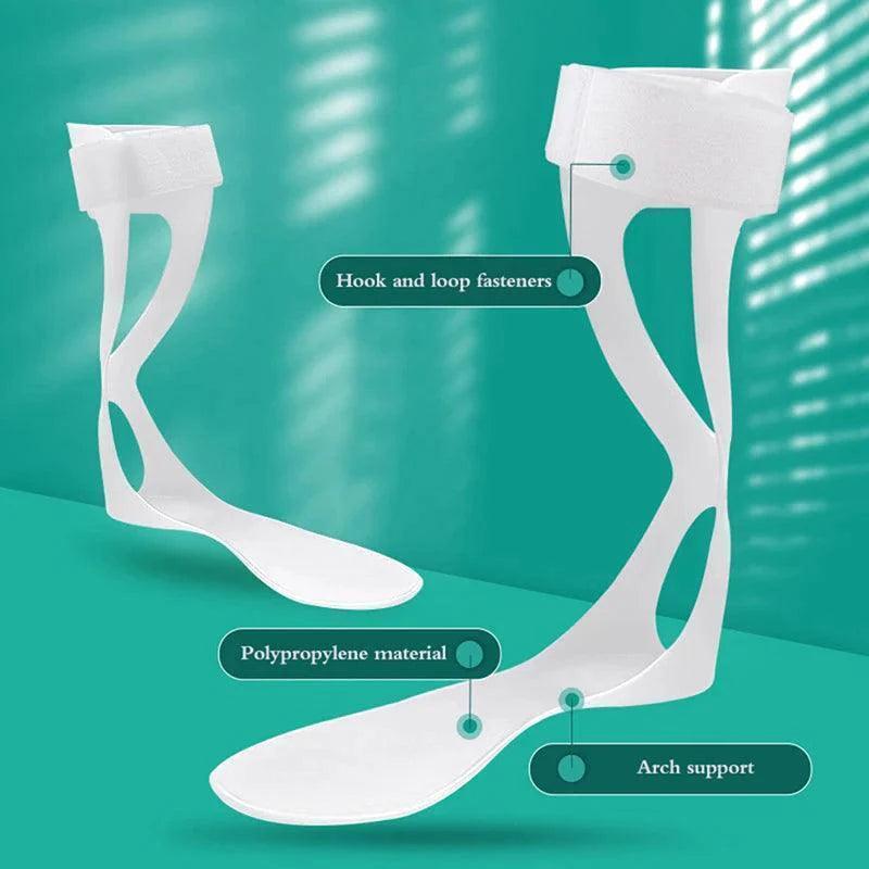 Foot Drop Corrector Stabilizer Ankle Half Palm Foot Orthosis Straightener AFO Support Brace Splint For Injury Orthopedic Therapy - Oceans Prime