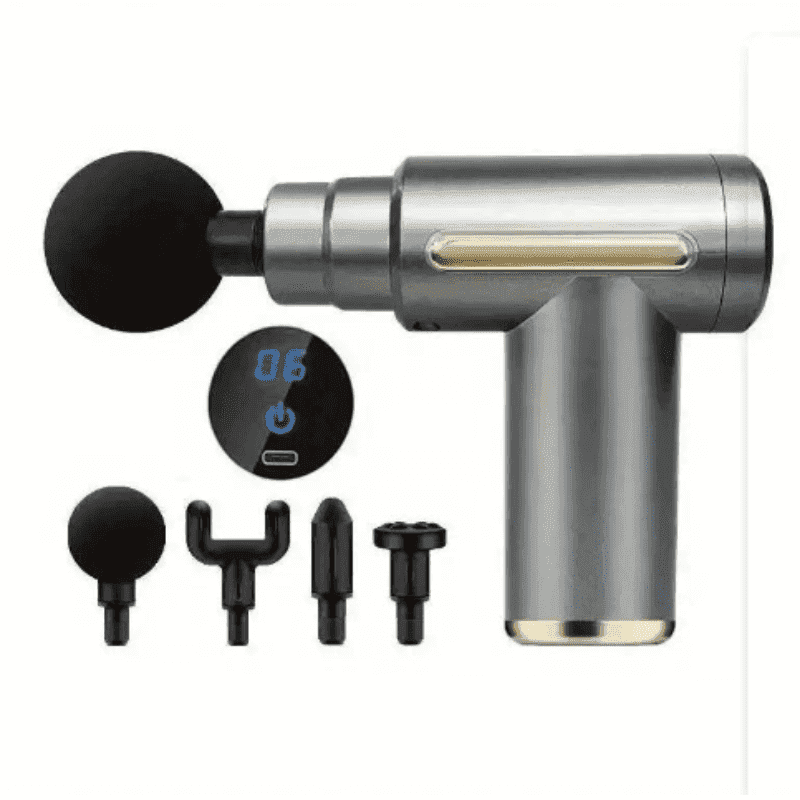 Massageador Miofascial Portátil Recarregável Tipo Pistola Com Monitor LCD - Oceans Prime