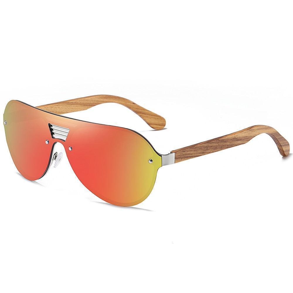 Future - Óculos com Lentes Polarizadas, Braços de Madeira e 400uv - Oceans Prime
