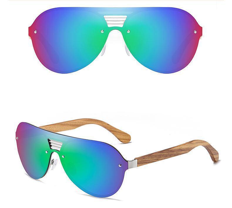 Future - Óculos com Lentes Polarizadas, Braços de Madeira e 400uv - Oceans Prime