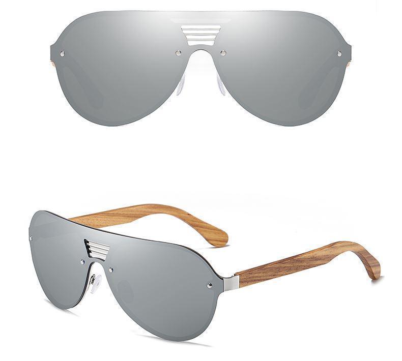 Future - Óculos com Lentes Polarizadas, Braços de Madeira e 400uv - Oceans Prime