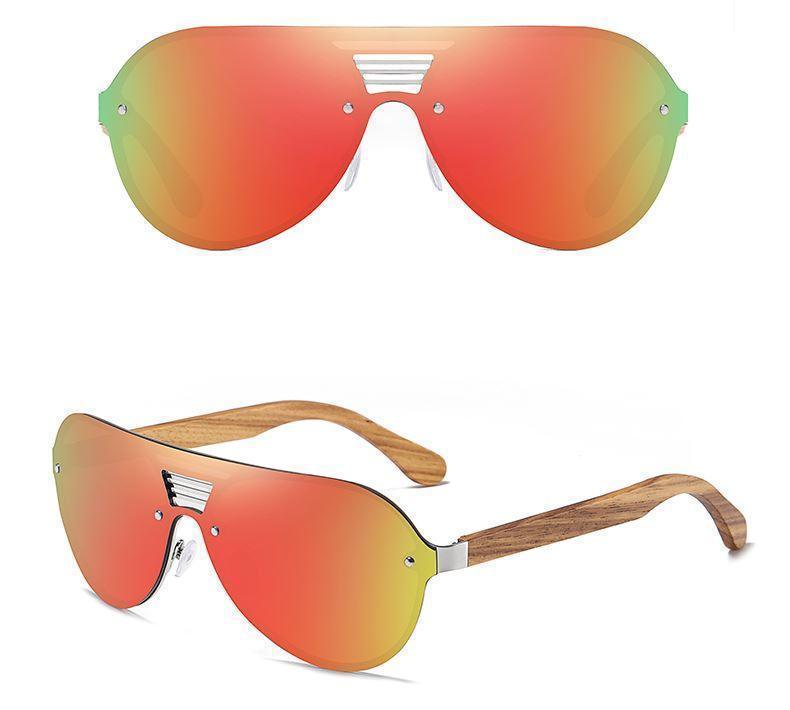 Future - Óculos com Lentes Polarizadas, Braços de Madeira e 400uv - Oceans Prime