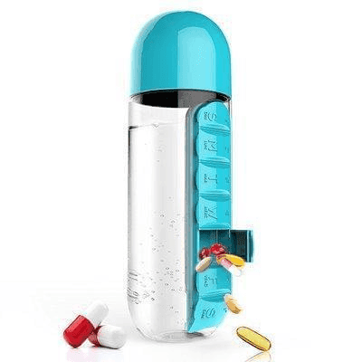 Box Organizer® - Garrafa Porta Comprimidos 600ML - Oceans Prime