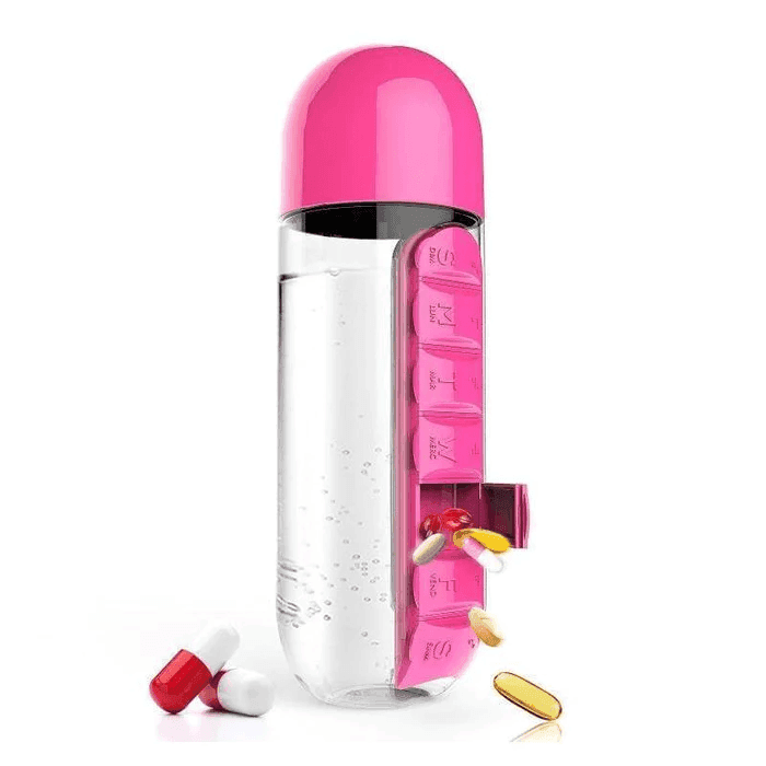 Box Organizer® - Garrafa Porta Comprimidos 600ML - Oceans Prime